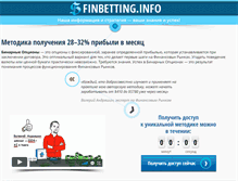 Tablet Screenshot of finbetting.info